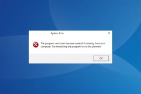Node.dll отсутствует или не найден: 5 способов загрузить DLL